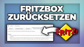 FritzBox zurücksetzen auf Werkseinstellungen  Tutorial [upl. by Rachaba]