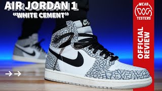 Air Jordan 1 High OG White Cement [upl. by Kemble732]