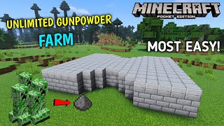 Most Easy Creeper Farm for Minecraft Pocket Edition  MINECRAFT CREEPER FARM 117 [upl. by Yren291]