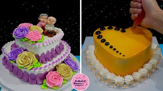 Anniversary Cake Decorating Tutorials For Grandparents Love [upl. by Westfahl]