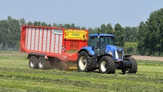 New Holland T8040 amp Pöttinger Jumbo 6610  Loonw NeytVan Laere [upl. by Alamat308]