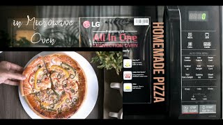 Homemade Pizza From Pizza base Using LG Convection Microwave Oven [upl. by Corey459]