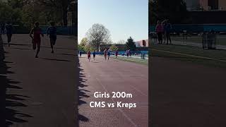 Girls 200m Heat 1  CMS vs Kreps Middle School [upl. by Jeannine]