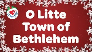 O Little Town of Bethlehem with Lyrics  Christmas Carol amp Song [upl. by Airun]