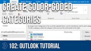 Creating and Using Outlook Categories [upl. by Jutta]