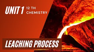 12th Chemistryunit 1Leaching process in tamil [upl. by Aimar]