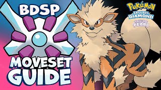 How to use ARCANINE ARCANINE Moveset Guide Pokemon Brilliant Diamond and Shining Pearl [upl. by Dlonra216]