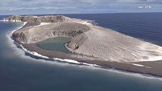 A New Timelapse of an Island Forming in Tonga [upl. by Imefulo]