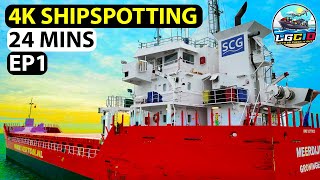 🚢 24 MINS  Margate Roads Anchorage EP1 relaxing 4K SHIPSPOTTING Thames Estuary UK Kent Channel ASMR [upl. by Ivett626]