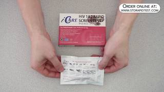 How to use an iCare HIV test kit  by LT Labs [upl. by Ocramed]