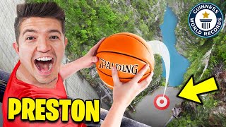 7 MOST EXTREME YouTuber WORLD RECORDS Preston DanTDM amp PrestonPlayz [upl. by Suoivatco595]