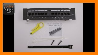 How to install a 12 Port Cat5eCat6 wallmount Patch Panel [upl. by Ainirtak]