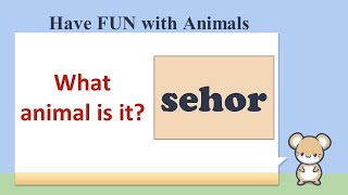 Scrambled Words  Fun with Animals Animal Test [upl. by Galatia]