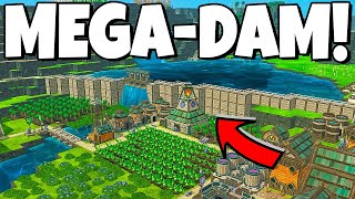 Engineering the MEGA DAM to save my beavers in Timberborn [upl. by Tezzil965]