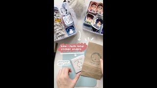 how i pack local shopee sticker orders disclaimer very simple [upl. by Gloriana849]