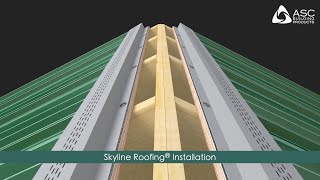 How to install metal roofing Skyline Metal Roofing Installation Video by ASC Building Products [upl. by Cartie535]