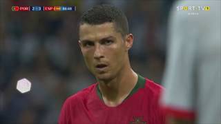 Relato arrepiante golo de Cristiano Ronaldo PortugalEspanha [upl. by Mignon]