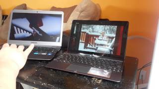 Samsung Series 5 Ultrabook VS Asus VivoTab RT Tablet Side by side [upl. by Drofniw720]