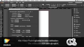 Visitenkarten gestalten mit InDesign Tutorial Visitenkartenformate video2braincom [upl. by Lilias]