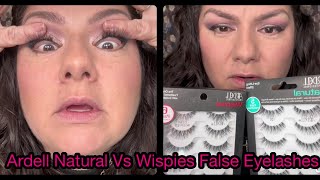 Ardell False Eyelashes Natural vs Wispies False eyelashes review amp tutorial ArdellBeauty [upl. by Ezmeralda]