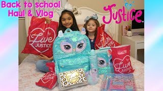 Justice back to school Haul and Vlog 2018😍👗💄📝 [upl. by Loredo115]