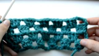 Crochet Lessons  How to work straight rows based on the granny square  Part 4 [upl. by Gae44]