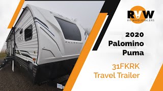 2020 Puma 31FKRK Travel Trailer WalkThrough [upl. by Eleahcim26]