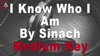 Sinach  I Know Who I Am Instrumental Music amp Lyrics Medium Key [upl. by Jenkins]