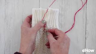 How to Fix a Hole in a Sweater Easy Hack [upl. by Nohsyar9]