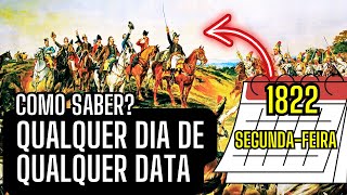 ALGORITMO DE ZELLER  COMO SABER O DIA DA SEMANA EM QUALQUER DATA DO CALENDÁRIO GREGORIANO [upl. by Eivol464]