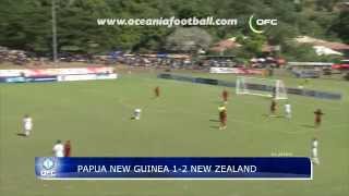 2012 OFC Nations Cup  MD4  Papua New Guinea vs New Zealand Highlights [upl. by Ahtel829]