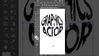 40K views How To Make Text Effects Adobeillustrator tutorials Youtubeshorts GraphicsActor [upl. by Tryck717]