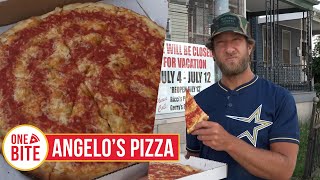 Barstool Pizza Review  Angelos Pizzeria WilkesBarre PA [upl. by Bille]