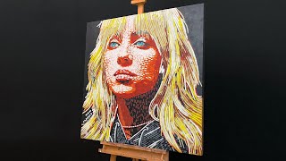 Painting blonde Billie Eilish in Pop Art [upl. by Yalc]