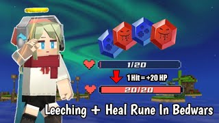 I Combined Runes Leeching And Heal And This Is What Happened 🥶 Blockman Go [upl. by Aveer]