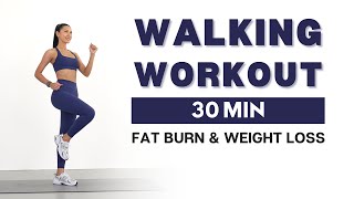 30 MIN WALKING CARDIO WORKOUT FOR WEIGHT LOSS  No Jumping No Squats No Lunges [upl. by Lein406]