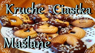 Kruche ciasteczka maślane  jak zrobić ciastka maślane 🍪😊 [upl. by Byrann933]