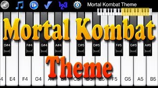 Mortal Kombat Theme  How to Play Piano Melody [upl. by Spalla240]