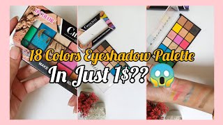 CHANLANYA EYESHADOW PALETTE IN JUST 1😍🔥 18 Colors Eyeshadow Palette❤️🔥  Subscribe  MAHNOOR SAEED [upl. by Aibar731]