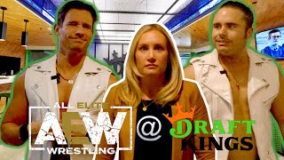 AEWs “Cool Hand” Angelo Parker amp quotDaddy Magicquot Matt Menard get a DraftKings office tour [upl. by Cr]