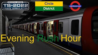 Train Simulator Classic Trains at Westminster  S7 Circle amp District Lines [upl. by Bonucci774]