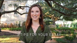 Baylor Admissions  3 Tips For Your Essay [upl. by Enihpesoj251]