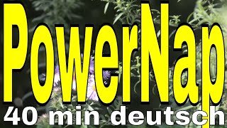 Power Nap 40 min Power Napping deutsch Hypnose Meditation Mittagsschlaf Powerschlaf NSDR [upl. by Tnilk]