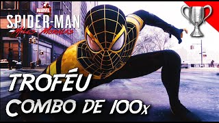 Troféu Combo de 100x  SPIDERMAN MILES MORALES  Dica Platina  PS4 [upl. by Notsae]