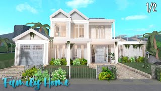 Bloxburg 10k Coastal Aesthetic Family Home House Build  Roblox [upl. by Seafowl]