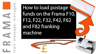 How to load postage credit to Franking Machine [upl. by Enialehs]