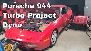 944 turbo before the standalone and tuning  baseline dyno [upl. by Leahcimnaj]