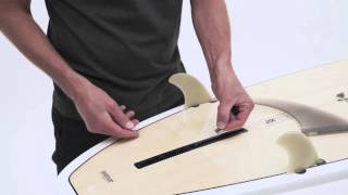 How to attach a longboard fin [upl. by Karab593]