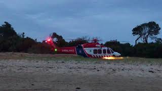 Ambulance Victoria hems 2 YHYXK Taking of from the Inverloch beach 200118 [upl. by Werner337]