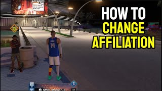 HOW TO CHANGE AFFILIATION IN 2K24 [upl. by Leeanne786]